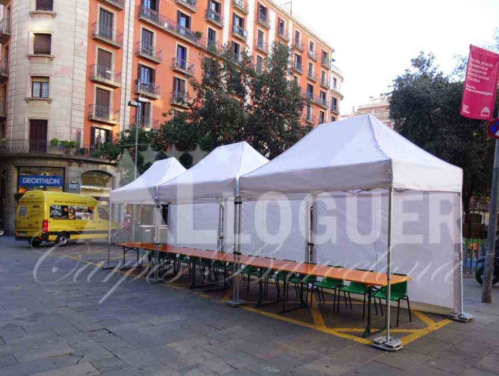 Tendals de lloguer per fires
