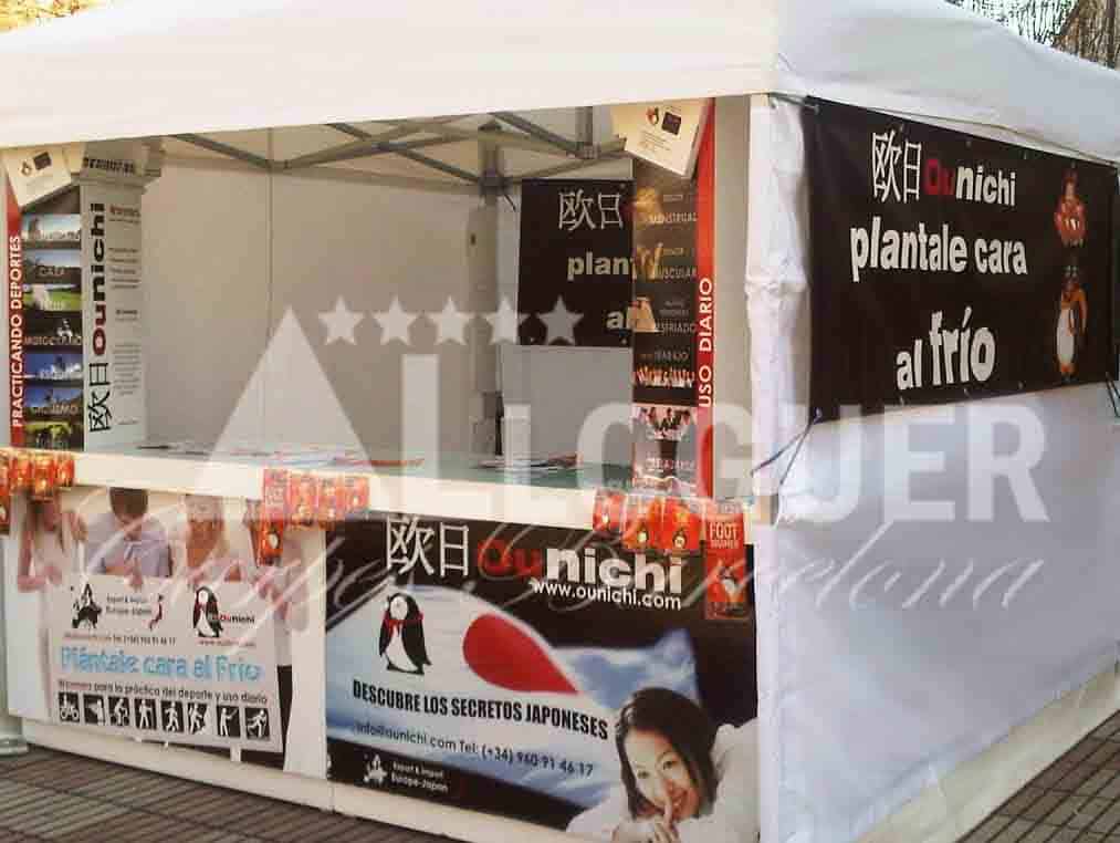 Lloguer de carpes de 3x3m per esdeveniments