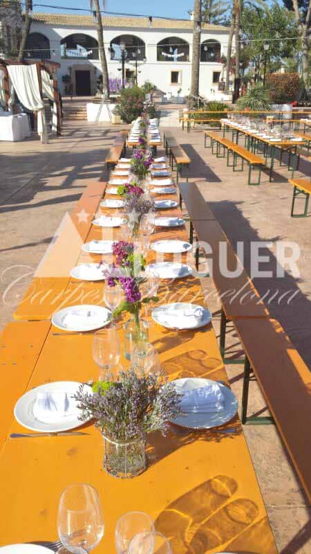 Taules de lloguer per a celebracions